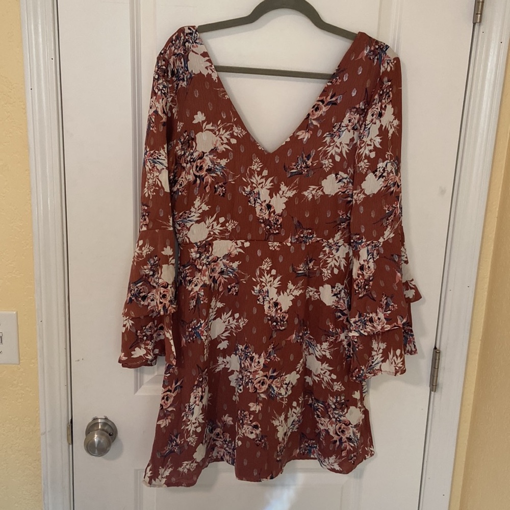 Long sleeve Mini Dress Size M - Picture 5 of 11